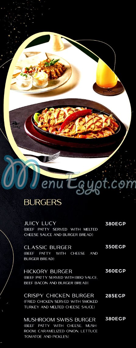 Picual menu Egypt 1
