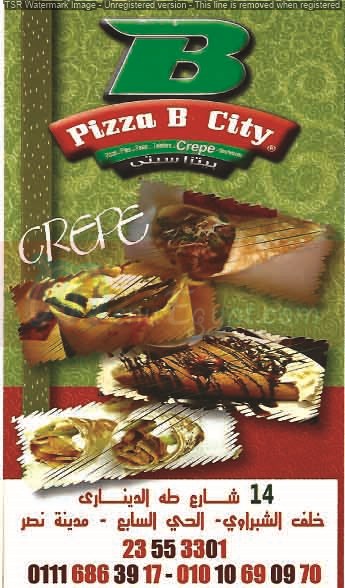 Pizza Bedo City menu Egypt 2
