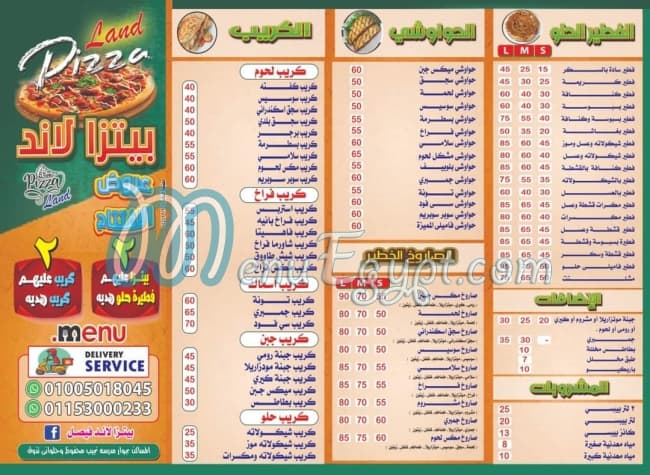 Pizza Land faisal delivery