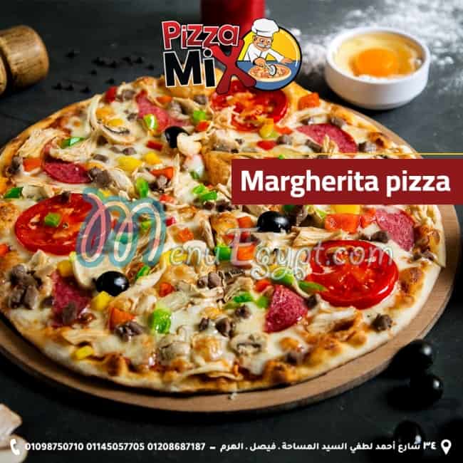 بيتزا مكس المساحه مصر منيو بالعربى