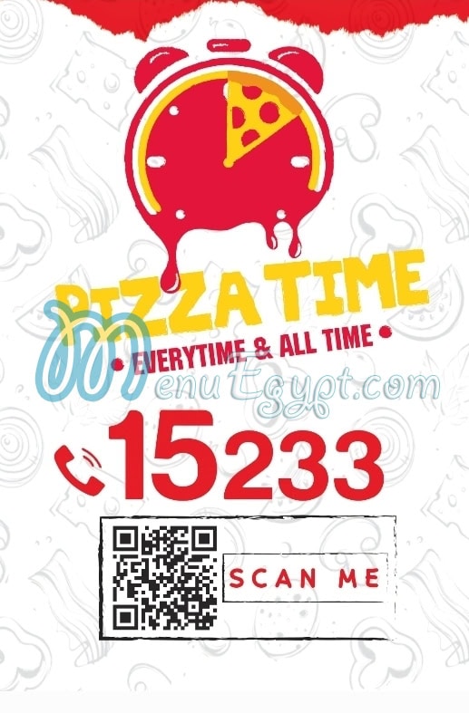 Pizza Time menu