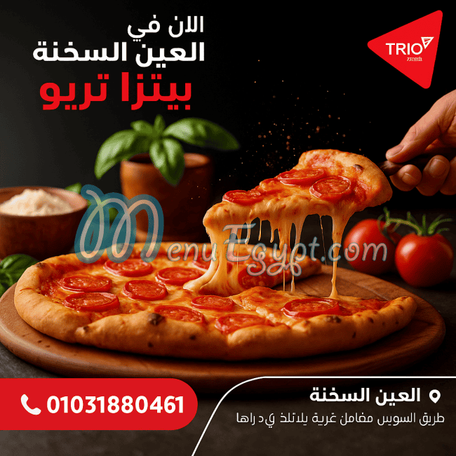 Pizza Trio menu