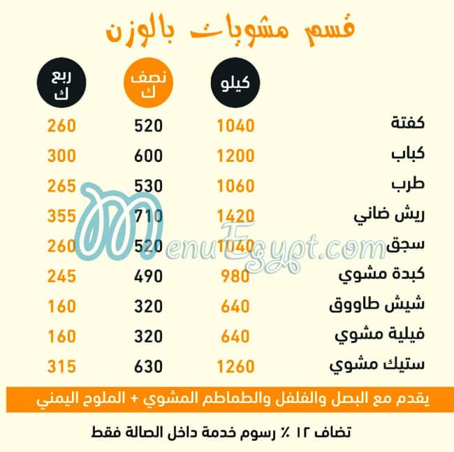 Qatban menu prices