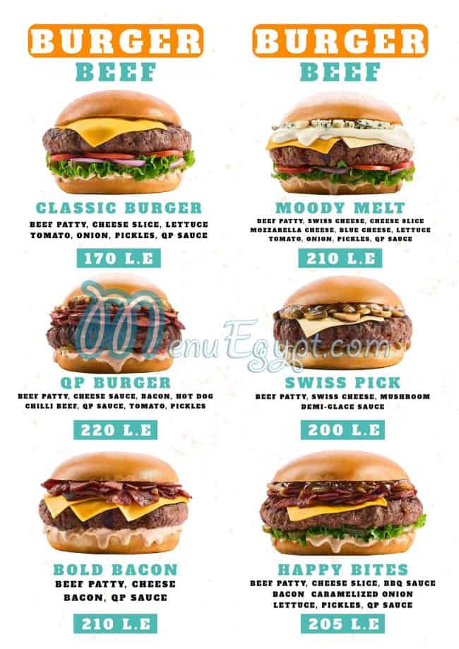 منيو كويك بيك