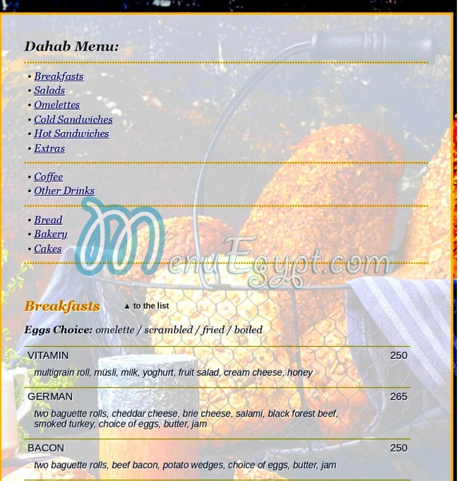 Ralphs German Bakery menu