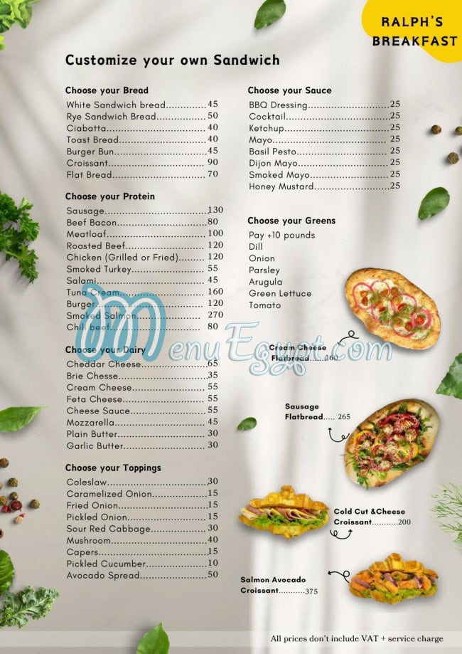 منيو رالفز جيرمان بيكري مصر 1