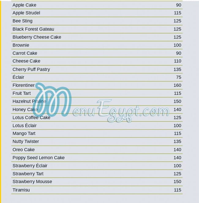 Ralphs German Bakery menu prices
