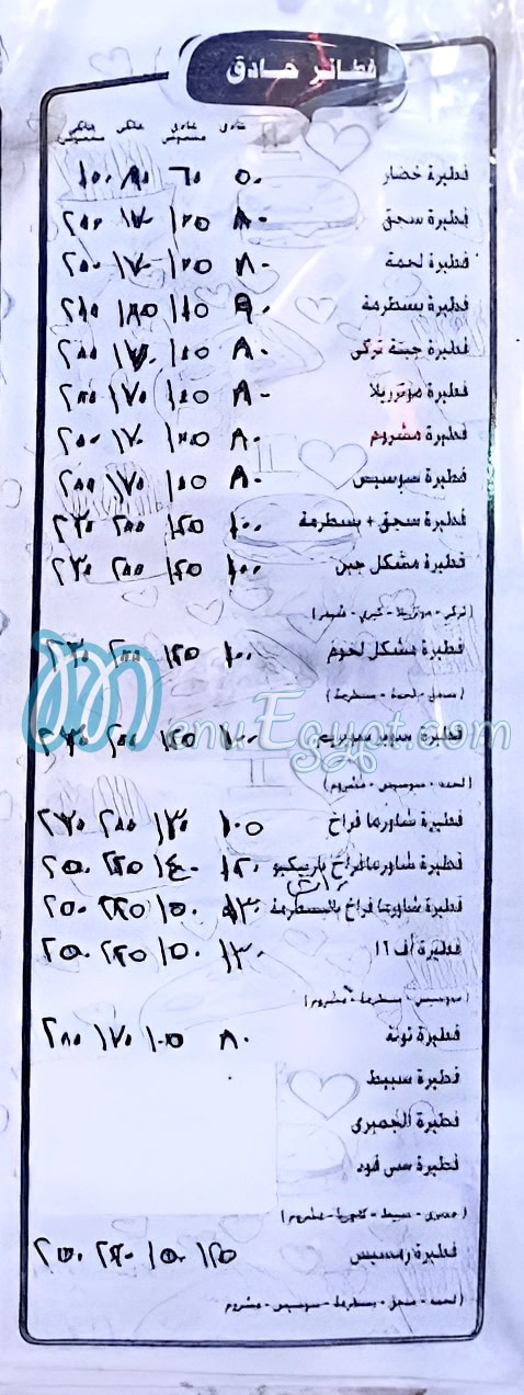 رمسيس بيتزا مصر منيو بالعربى