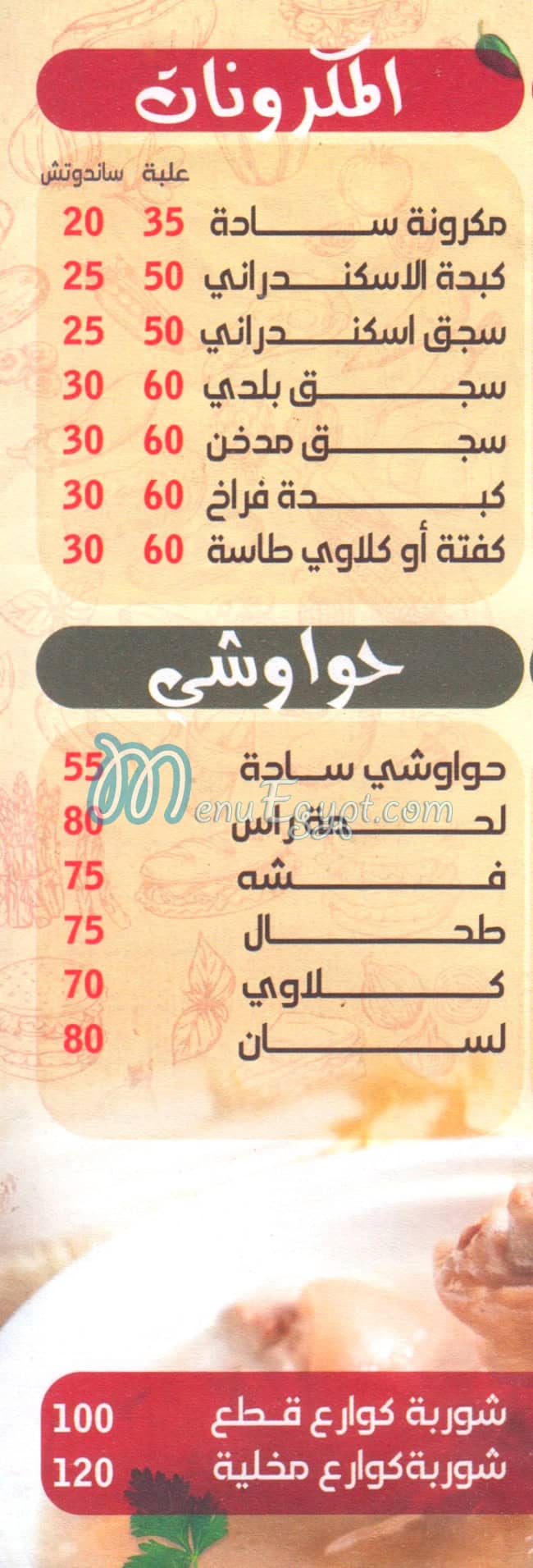 رغيف مشكل مصر منيو بالعربى