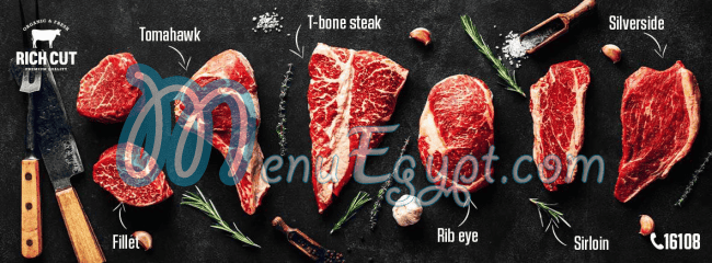 Rich cut delivery menu