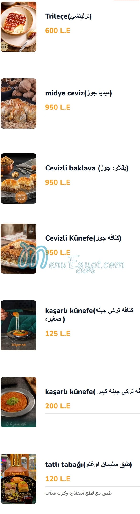 مطعم سليمان اوغلو مصر