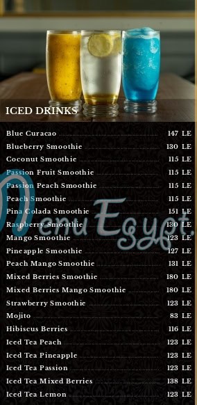 Süss menu Egypt 13