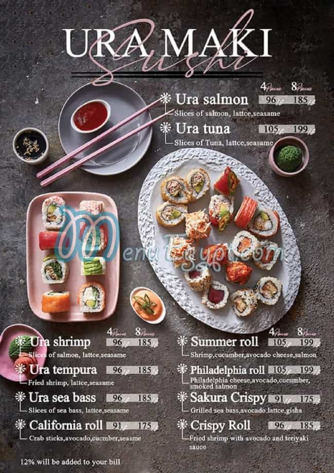 Sakura Sushi menu Egypt 3