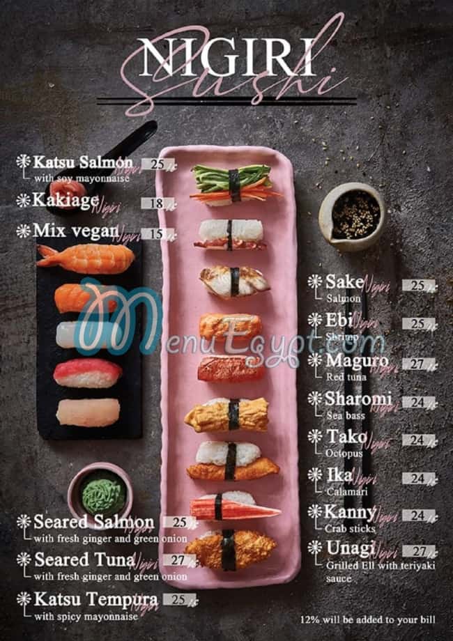 Sakura Sushi delivery menu