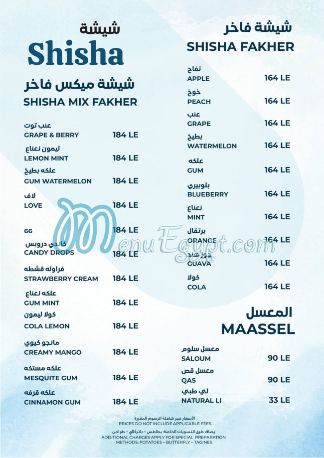 Seagull menu Egypt 8