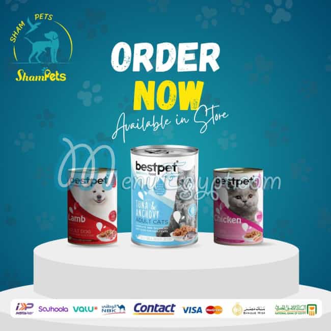 Sham Pets menu Egypt