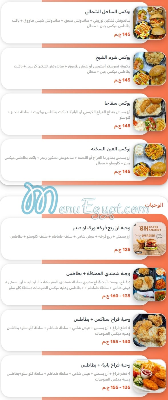 Shamandy menu Egypt 6