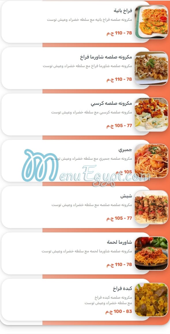 Shamandy menu Egypt 8