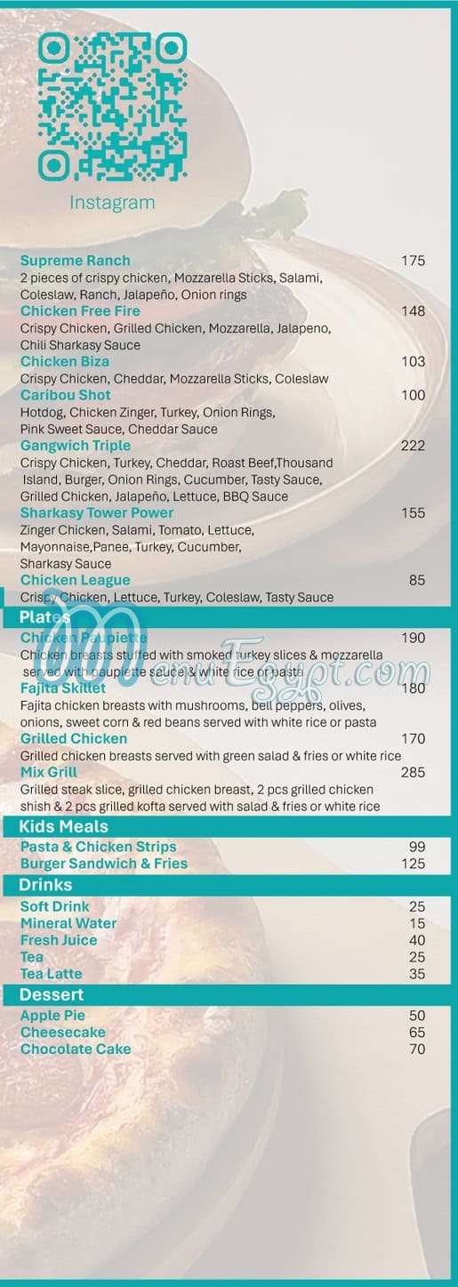 Sharkasy Bistro delivery menu