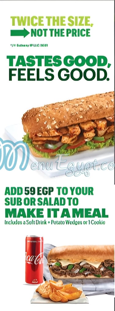 Subway online menu