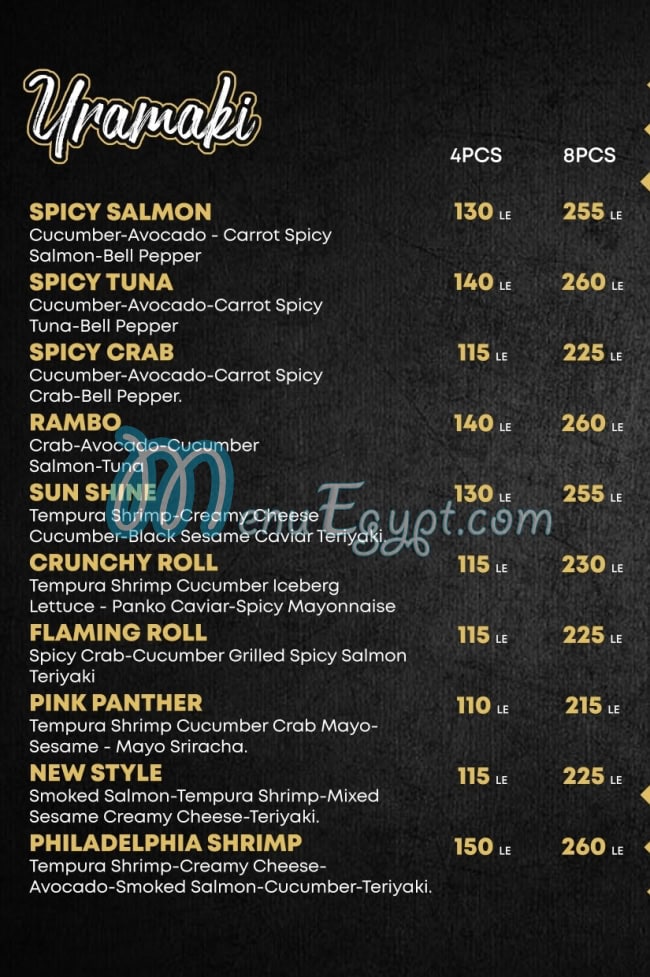 Sushi 9 menu Egypt 6
