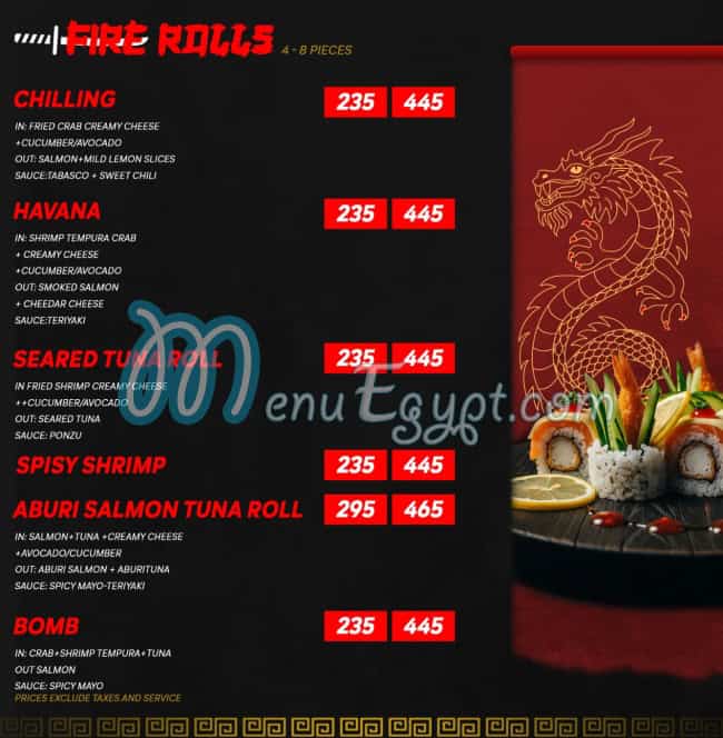 Sushi  Kingdom menu Egypt 6