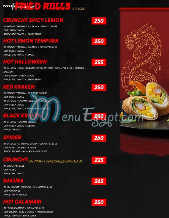 Sushi  Kingdom menu Egypt 10