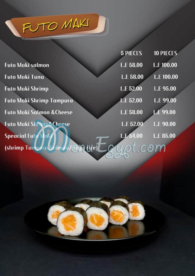 Sushi Yaki menu Egypt 5