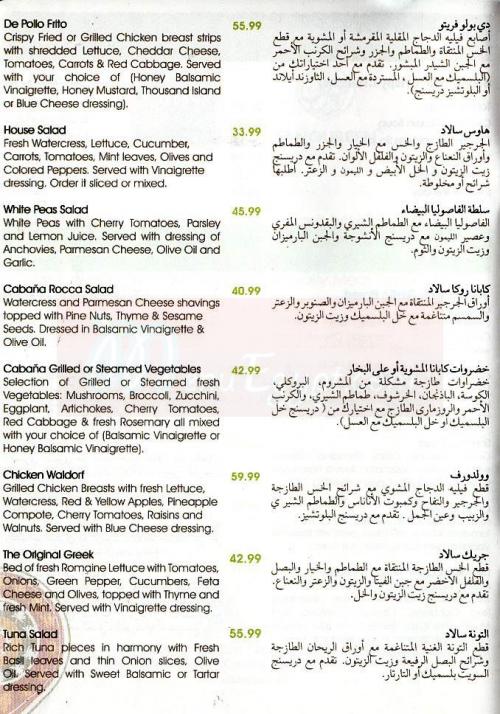 Tanoureen menu Egypt 7