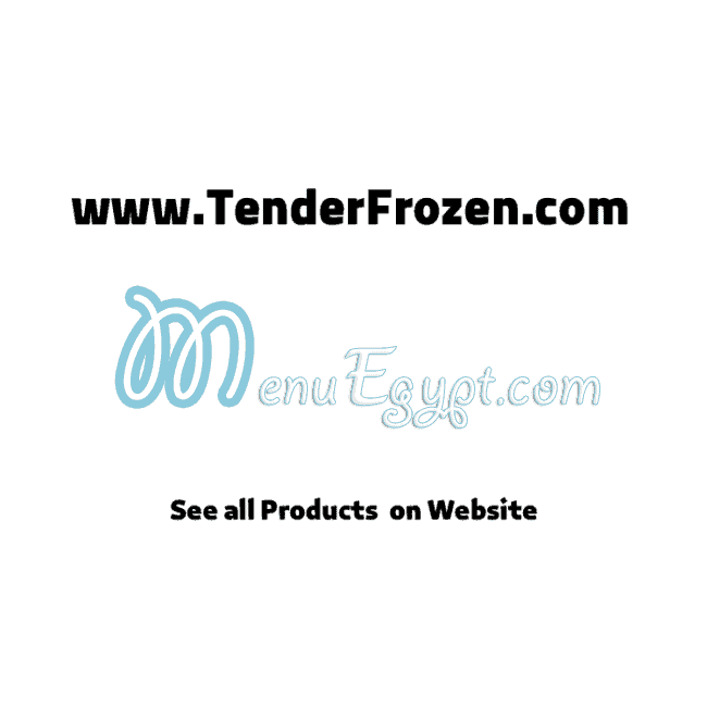 Tender frozen menu