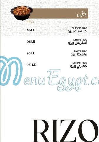 دجاج تكساس منيو