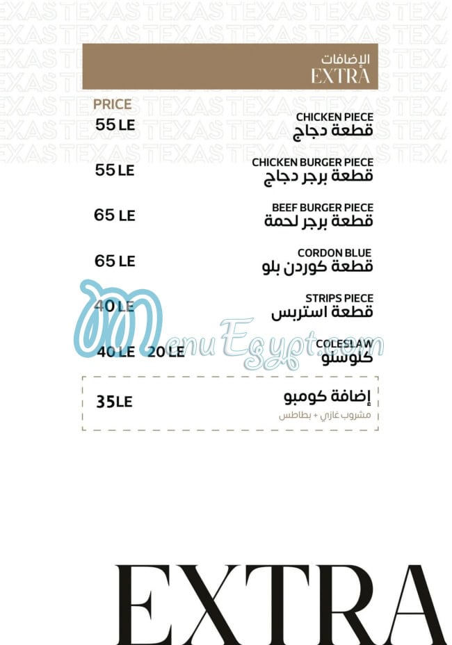 أسعار دجاج تكساس مصر