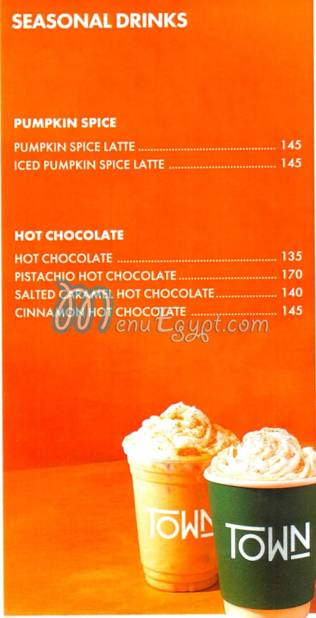 منيو تاون سبيشيالتي مصر