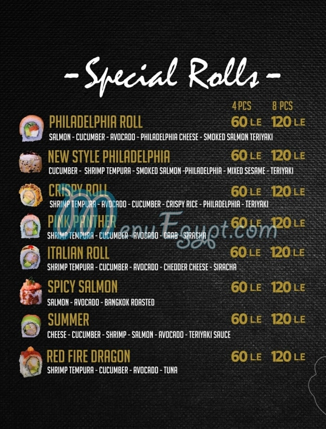 Umami sushi deals menu