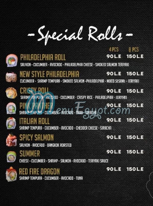 Umami Sushi menu Egypt 2
