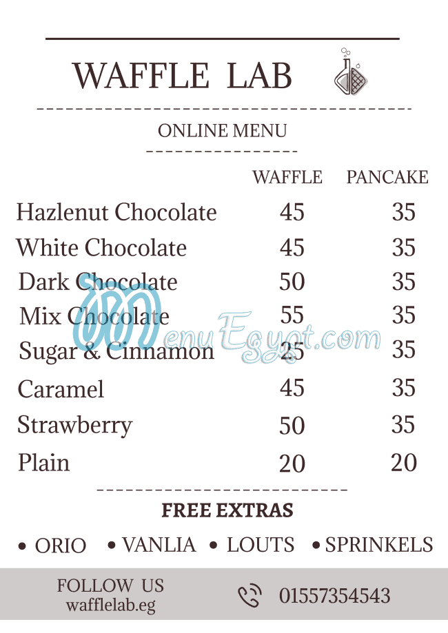 waffle lab menu