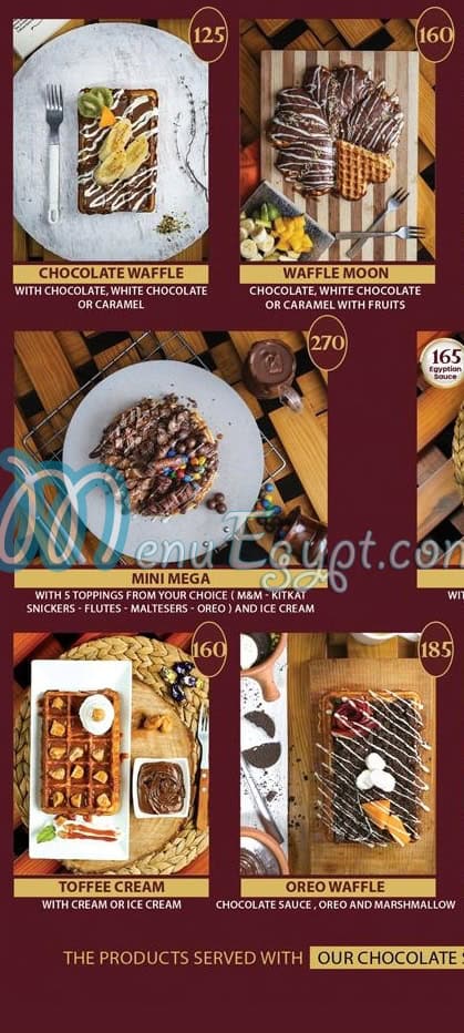 Waffle Tone menu Egypt