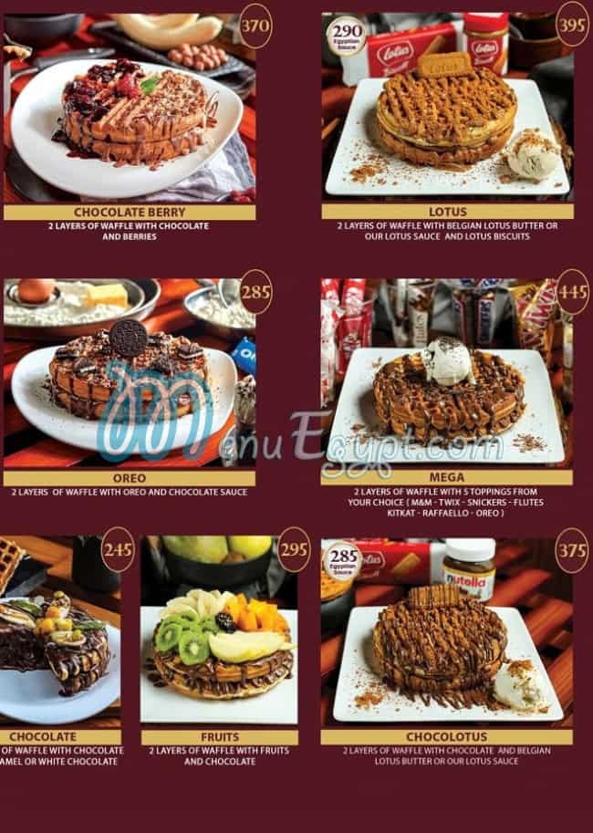 Waffle Tone menu Egypt 1