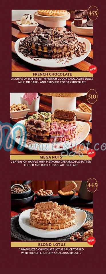 Waffle Tone menu Egypt 2