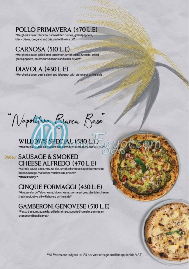 Willows menu Egypt 12