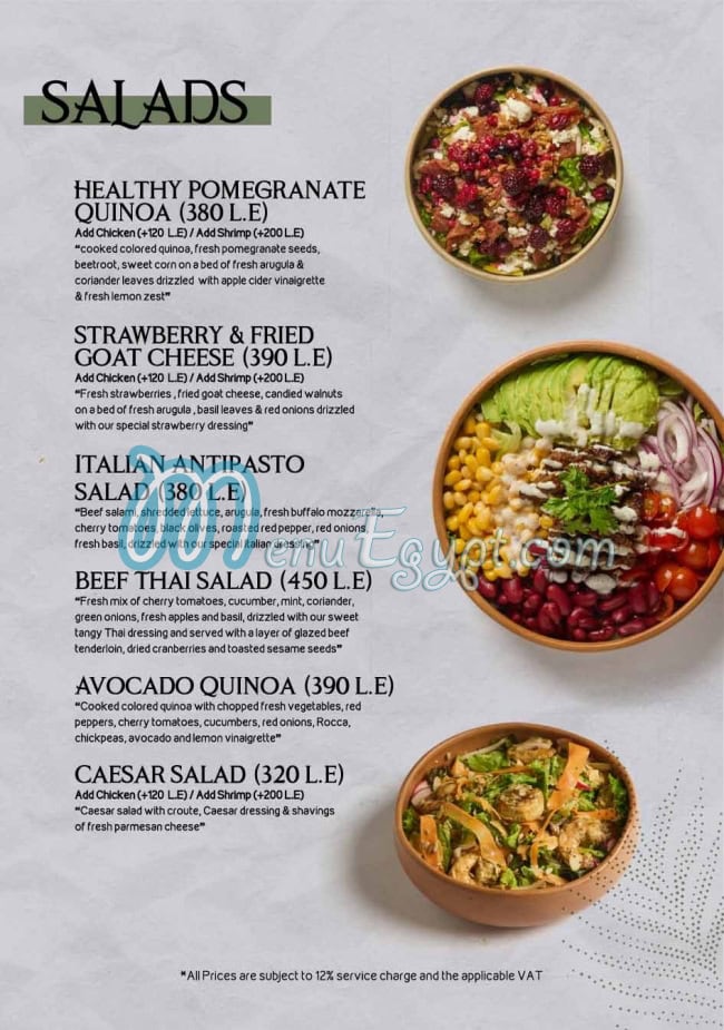 Willows delivery menu