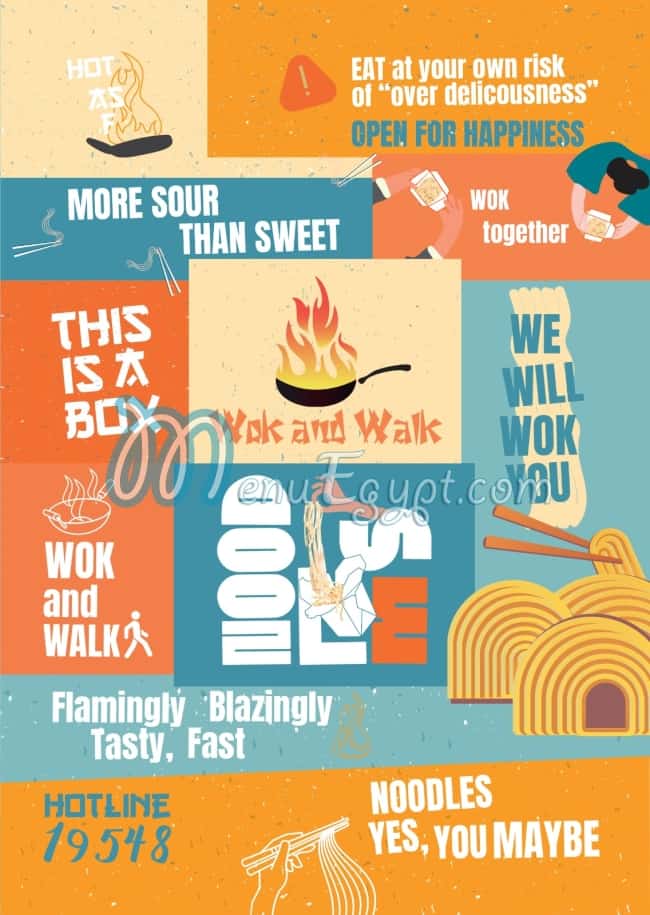 Wok and Walk menu