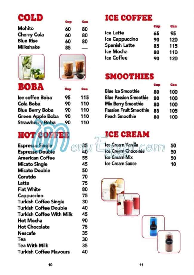 ZAGOO menu prices