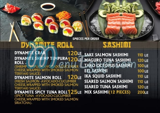 Zi Sushi menu Egypt 6