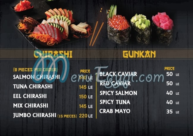 Zi Sushi menu Egypt 7