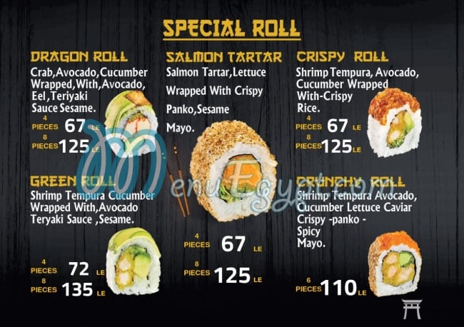 Zi Sushi menu prices