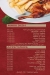 Andrea menu