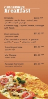 Club Sandwichcs menu prices