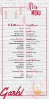 Garbi menu Egypt