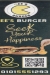 Gees Burger menu